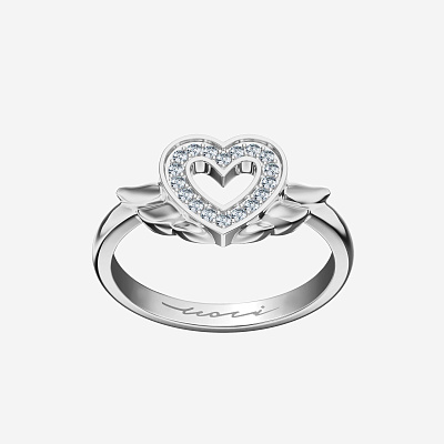 Кольцо из серебра с фианитами АНГЕЛ - RC093-110 Кольцо Angel