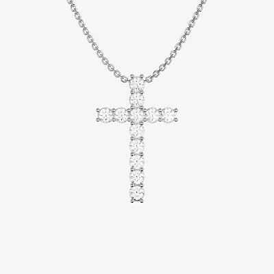 Подвеска из белого золота с бриллиантами Cross M - PB295-430 Подвеска Cross M