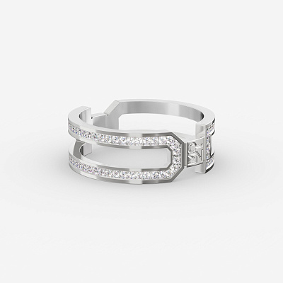 Кольцо из серебра с фианитами ID 18 - RC035-110 Кольцо ID 18