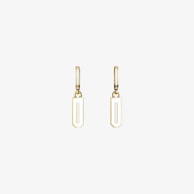 Серьги из желтого золота с эмалью ID 39 - EC003-201 Серьги ID 39