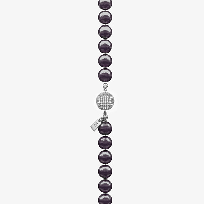 Ожерелье с вставками из серебра с фианитами ID 58 PEARL BLACK - NC024-120 Ожерелье ID 58 PEARL BLACK