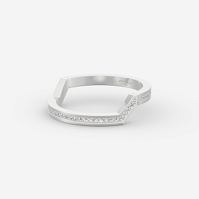 Кольцо из серебра с фианитами ID 3 - RC005-110 Кольцо ID 3