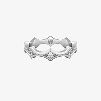 Кольцо из серебра с фианитами ПУТЬ 11 - RC142-110 Кольцо WAY 11