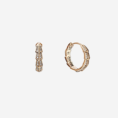 Серьги из розового золота с бриллиантами D 16 - 27