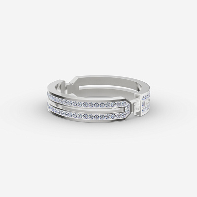 Кольцо из серебра с фианитами ID 24 - RC047-110 Кольцо ID 24