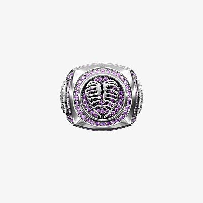 Перстень из серебра с фианитами ЧЕМПИОН perque - RC135-110 Кольцо Champions perque