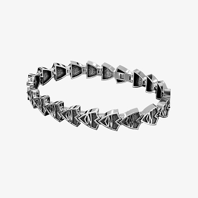 Браслет из серебра ЛОГО - BC028-100 Браслет Звенья