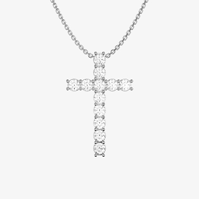 Подвеска из серебра с фианитами Cross L - PB297-110 Подвеска Cross L