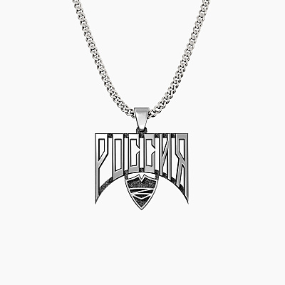 Подвеска из серебра Россия - PC312-100 Подвеска Россия